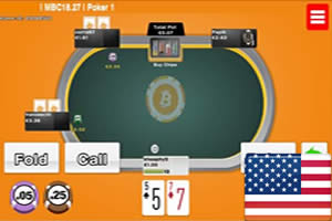 mBit bitcoin poker