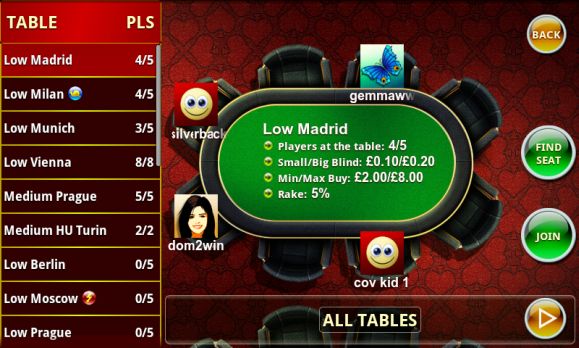 mFortune Mobile Poker Android Poker Apps
