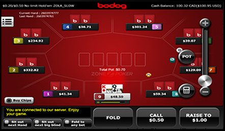 Ignition Casino Android Poker Table